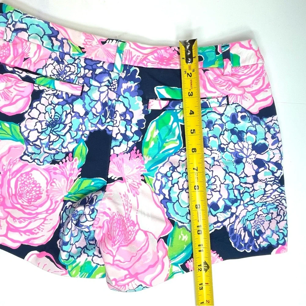 LILLY PULITZER Callahan Knit "On The Vine Floral" Print Blue Pink Stretch Size 2 - Picture 9 of 9